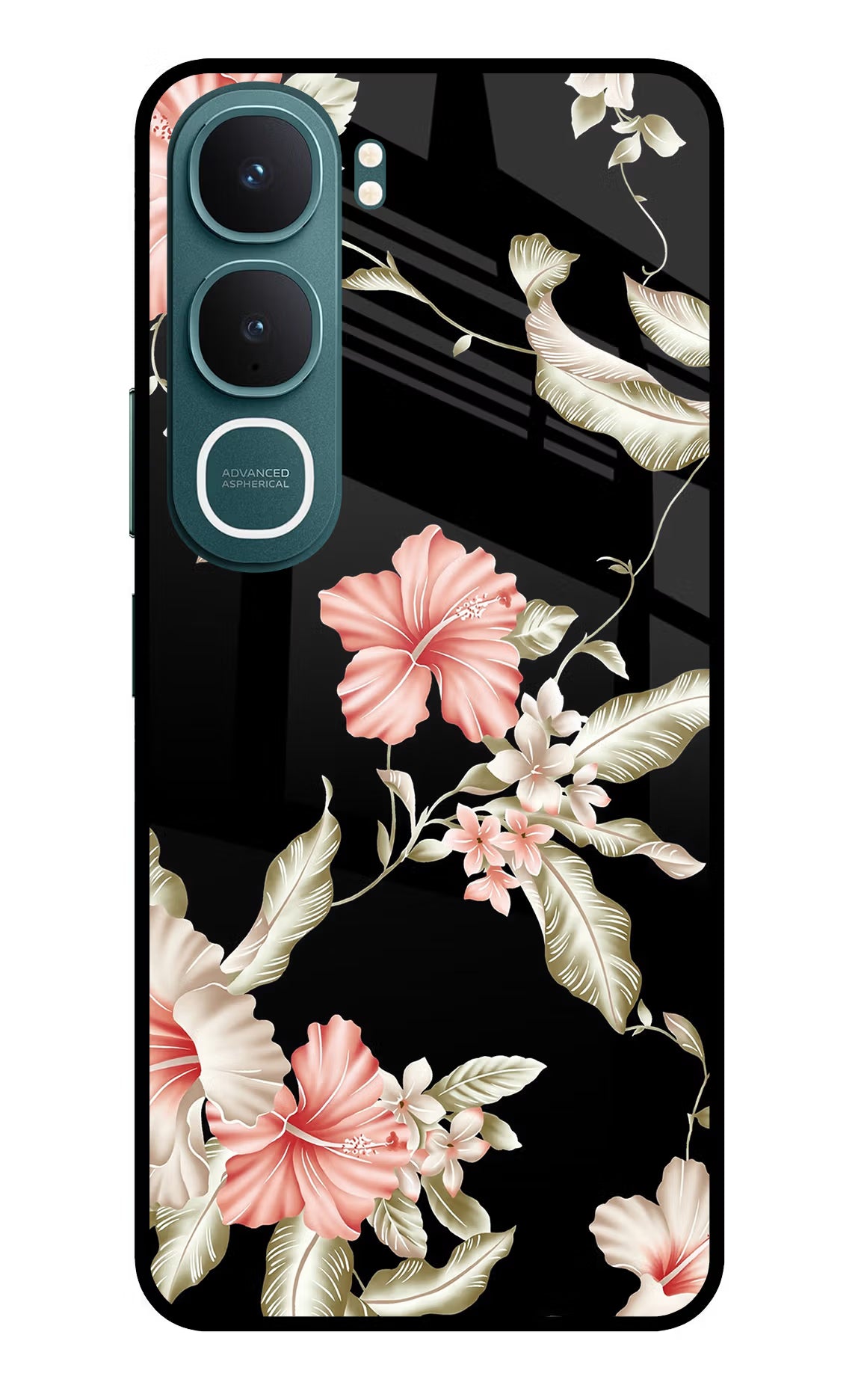 Flowers Vivo Y31 5G Glass Case Back Cover by Casekaro