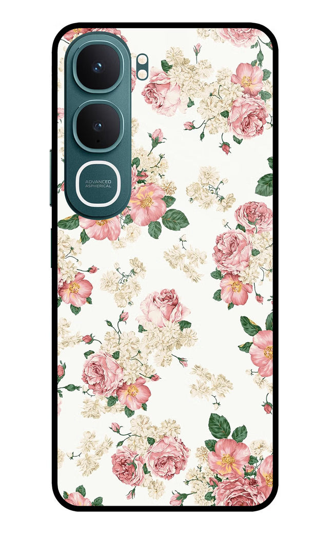 Flowers Vivo Y31 5G Glass Case Back Cover by Casekaro
