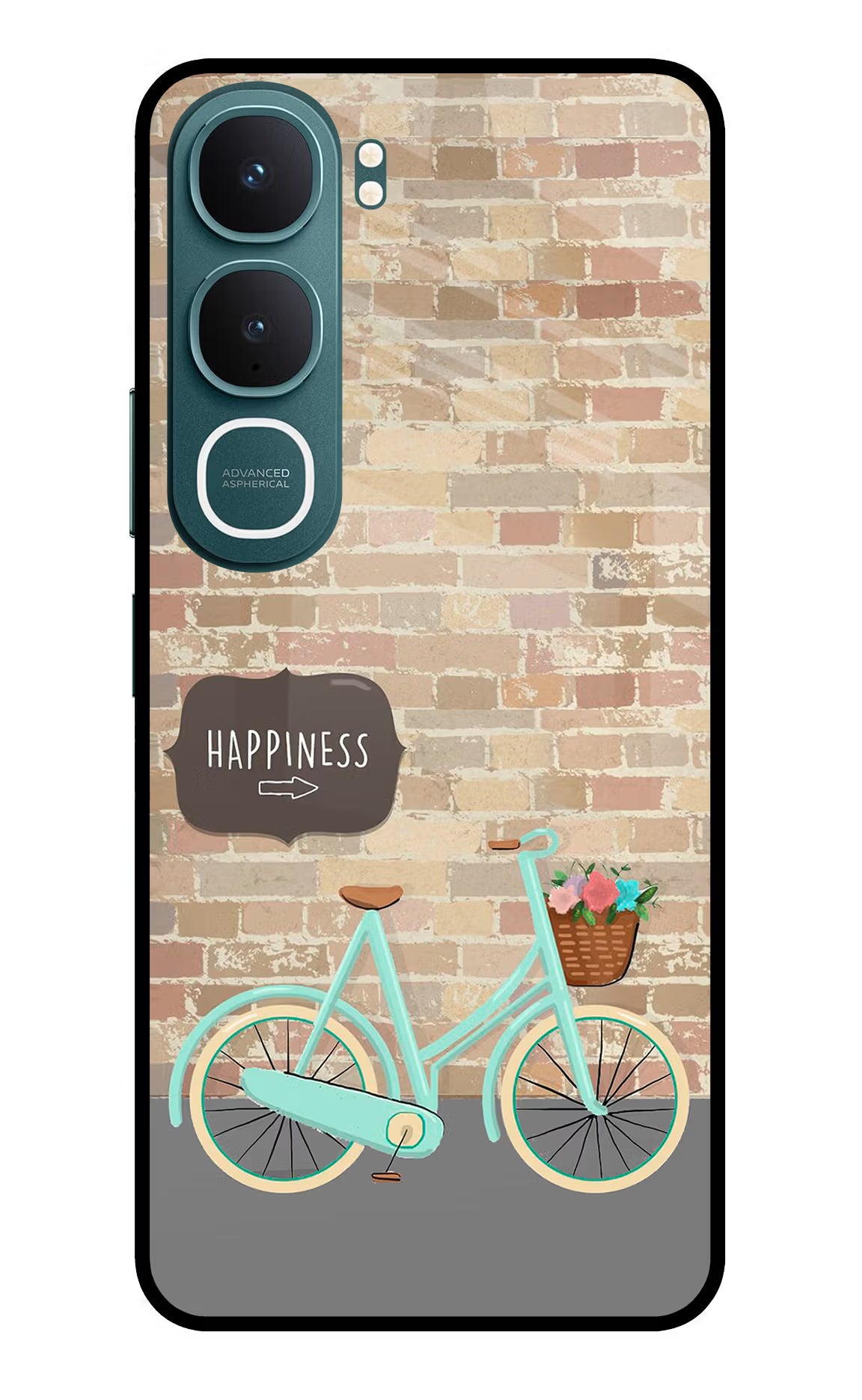 Happiness Artwork Vivo Y31 5G Glass Case