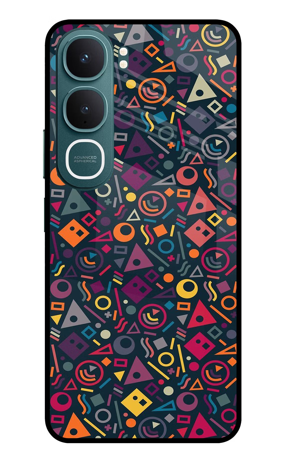 Geometric Abstract Vivo Y31 5G Glass Case