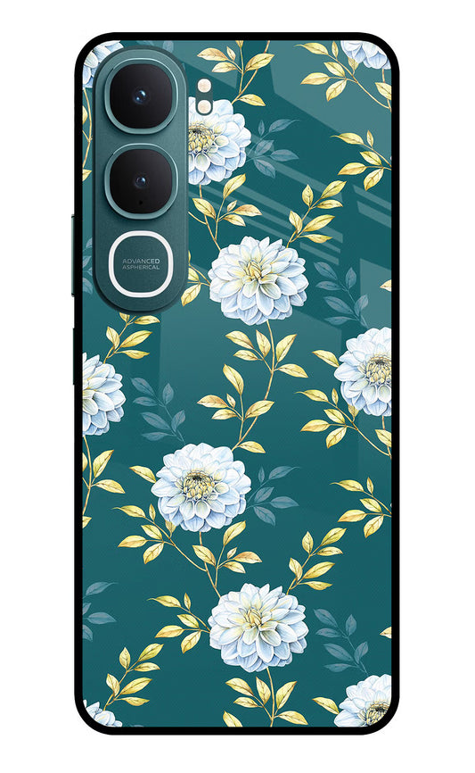 Flowers Vivo Y31 5G Glass Case