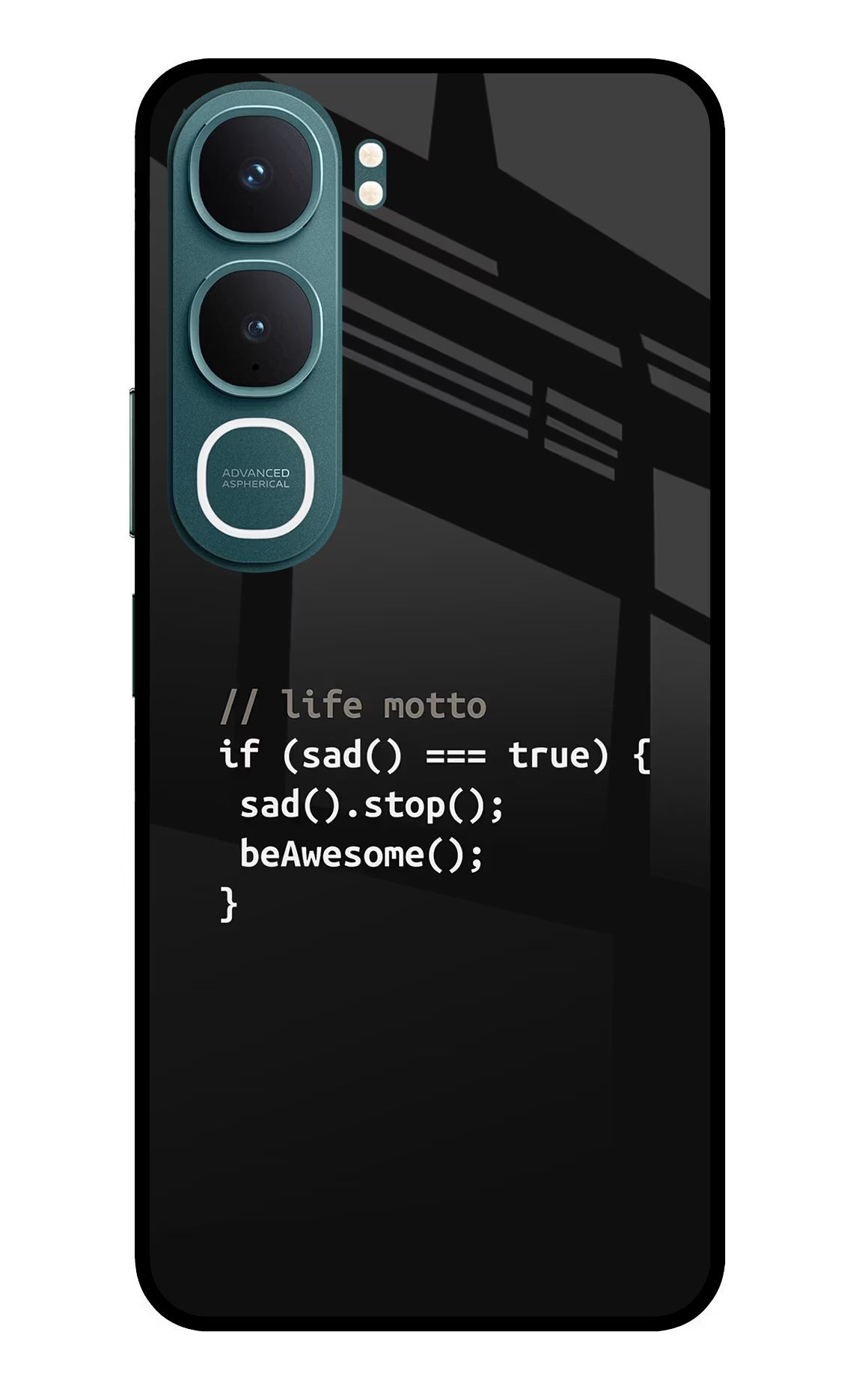 Life Motto Code Vivo Y31 5G Glass Case