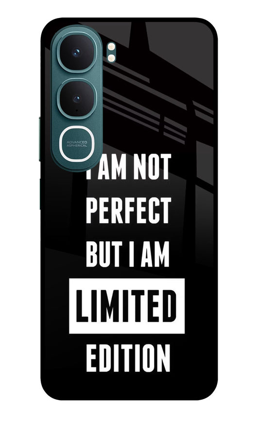 I Am Not Perfect But I Am Limited Edition Vivo Y31 5G Glass Case