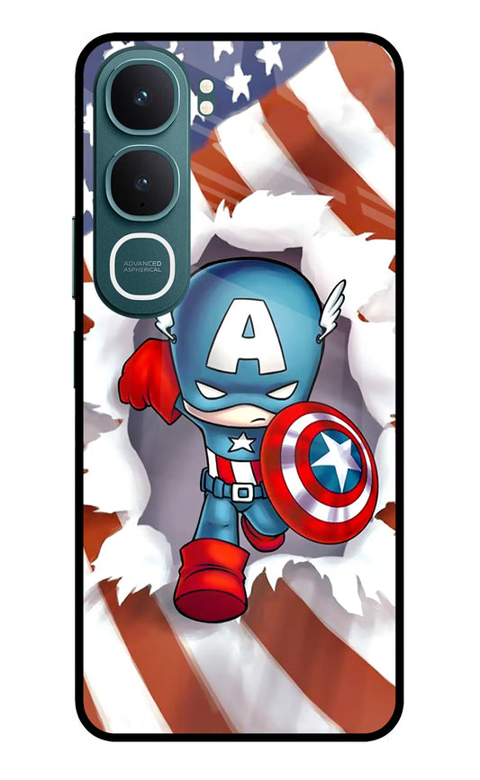 Captain America Vivo Y31 5G Glass Case