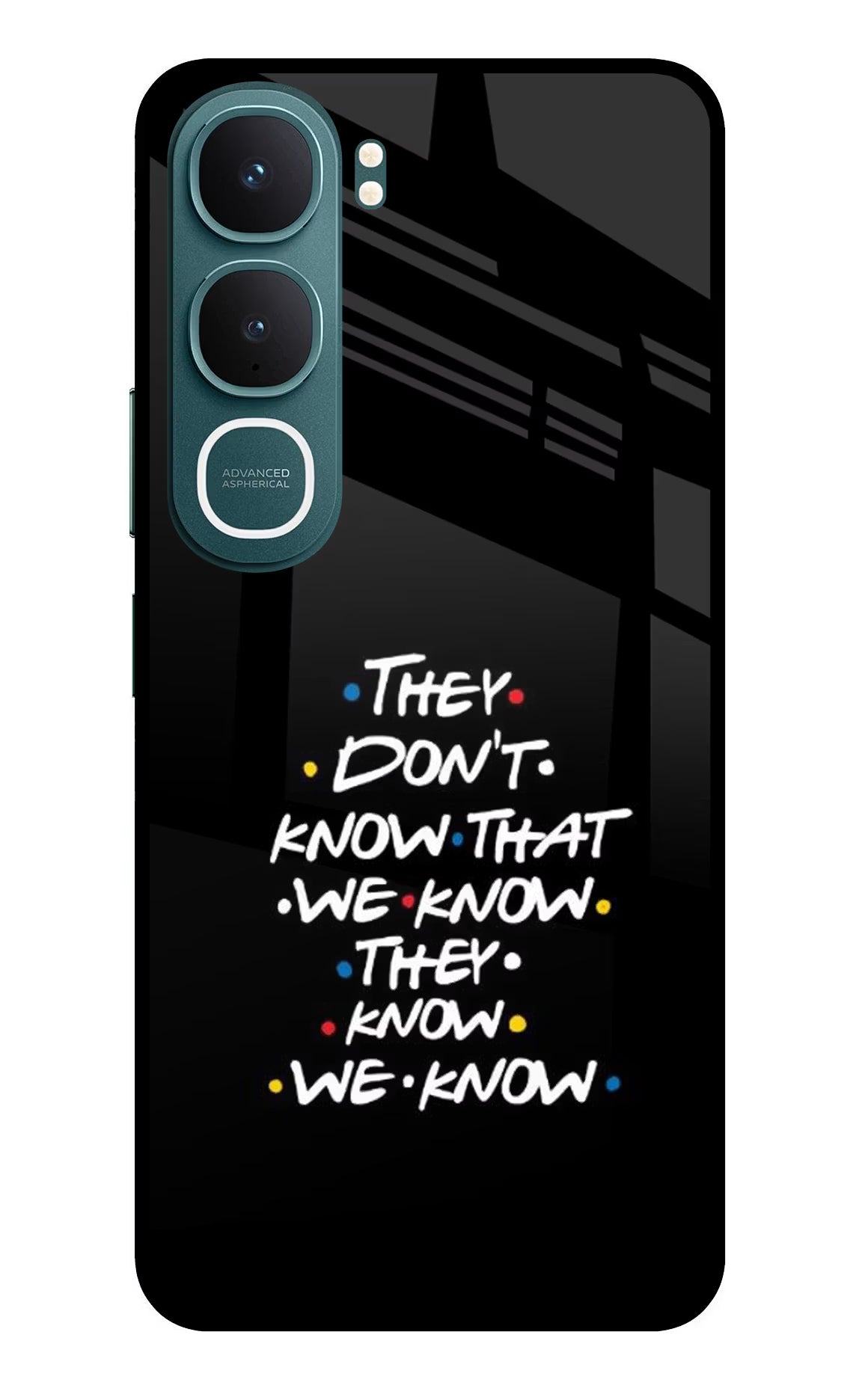 FRIENDS Dialogue Vivo Y31 5G Glass Case