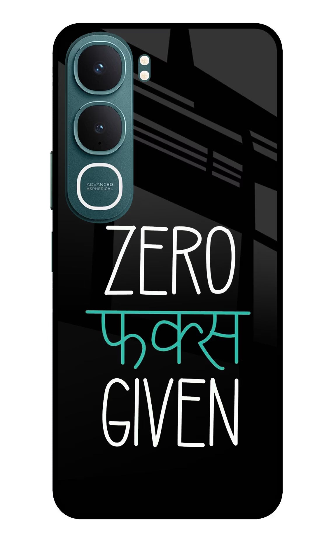 Zero Fucks Given Vivo Y31 5G Glass Case