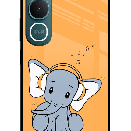 High On Music Vivo Y31 5G Glass Case Back Cover by Casekaro