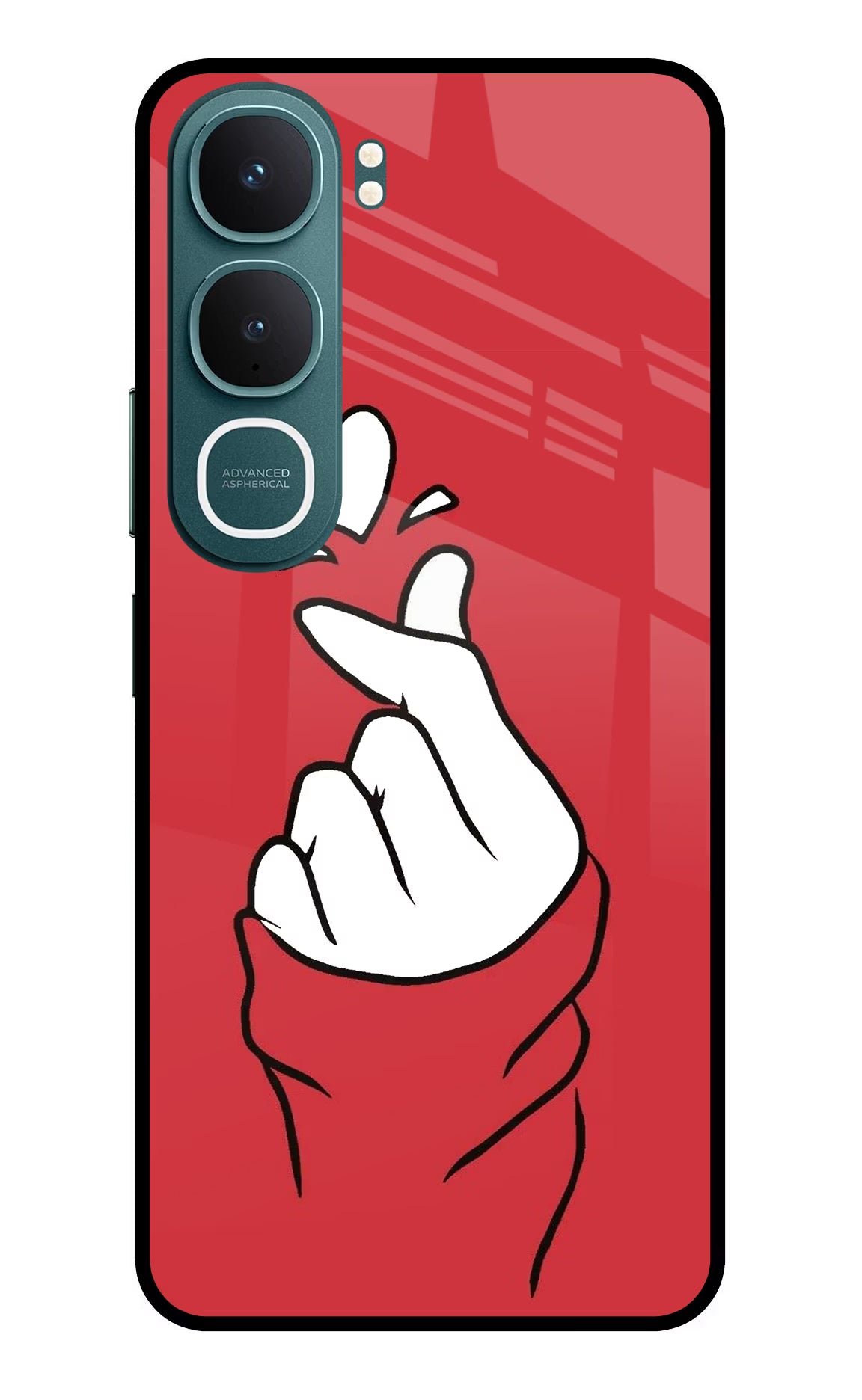 Korean Love Sign Vivo Y31 5G Glass Case