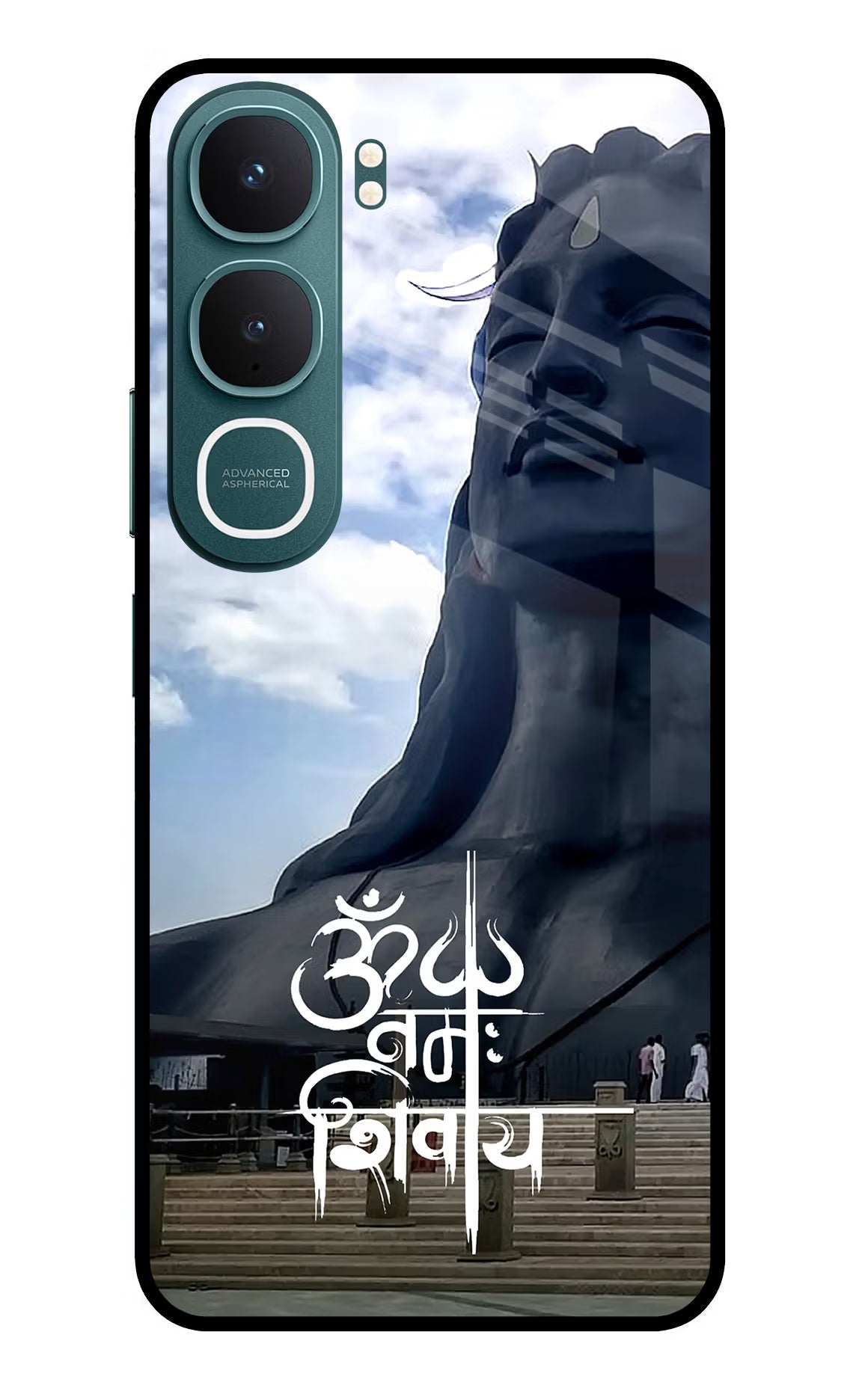 Om Namah Shivay Vivo Y31 5G Glass Case Back Cover by Casekaro