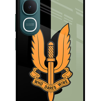 Balidan Logo Vivo Y31 5G Glass Case Back Cover by Casekaro