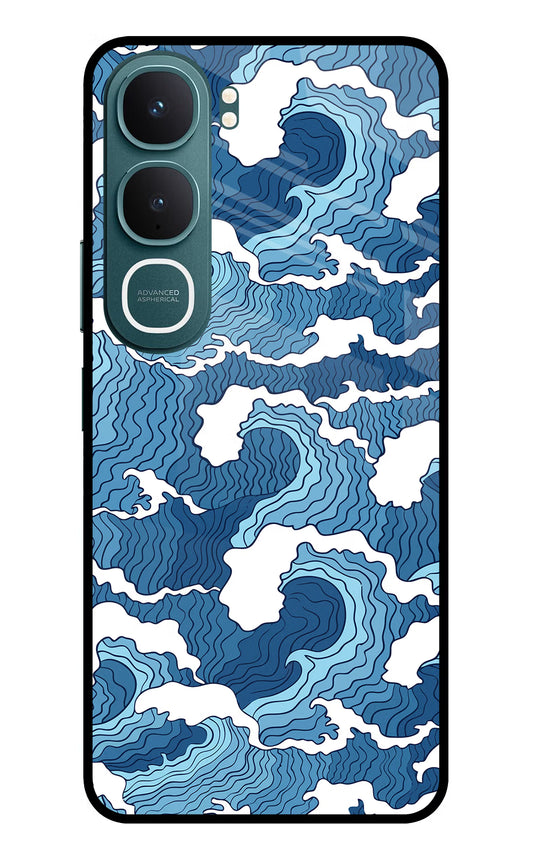 Blue Waves Vivo Y31 5G Glass Case