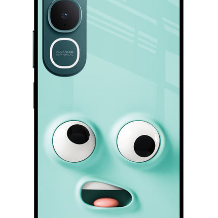 Funny Cartoon Vivo Y31 5G Glass Case Back Cover by Casekaro