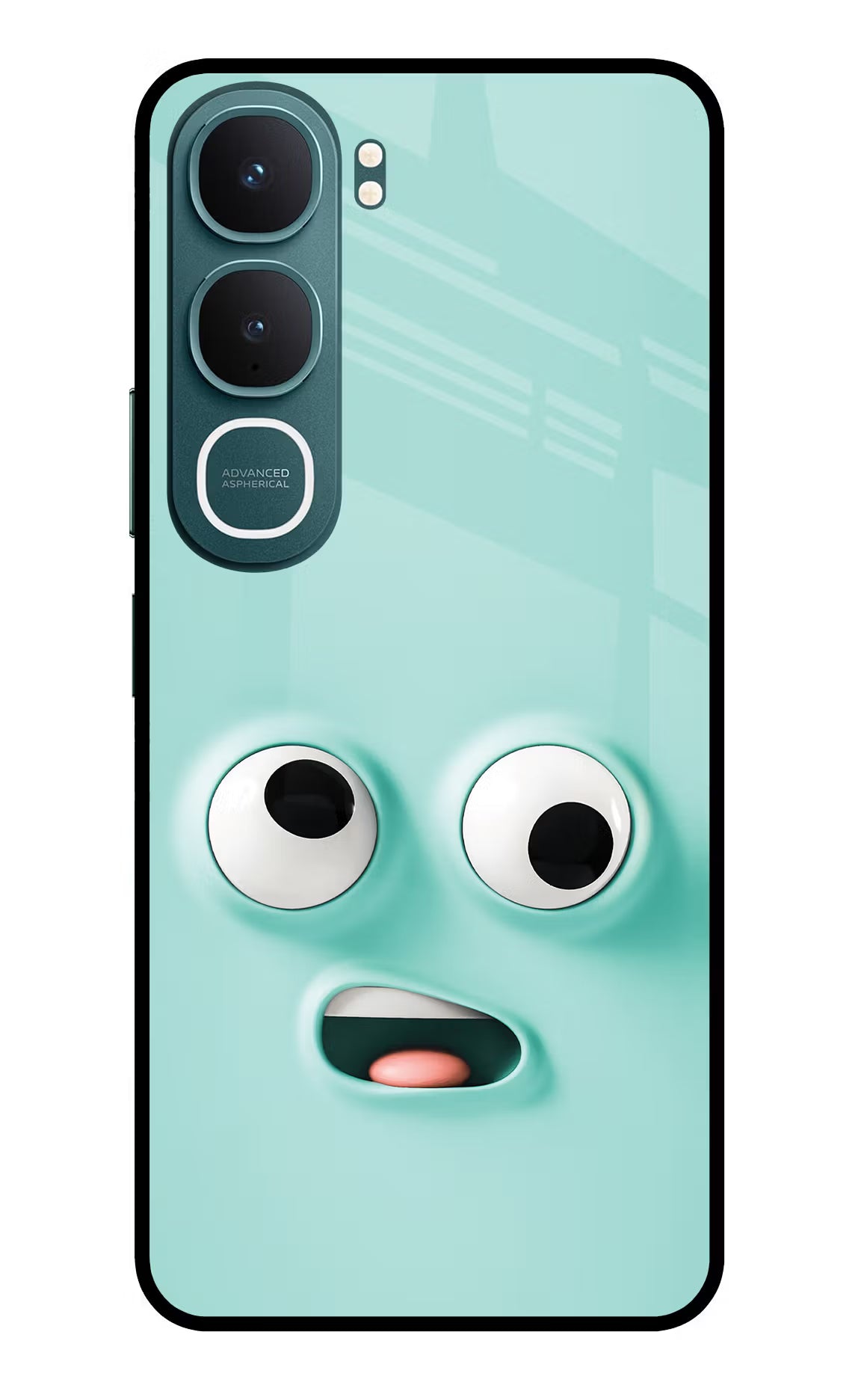 Funny Cartoon Vivo Y31 5G Glass Case Back Cover by Casekaro
