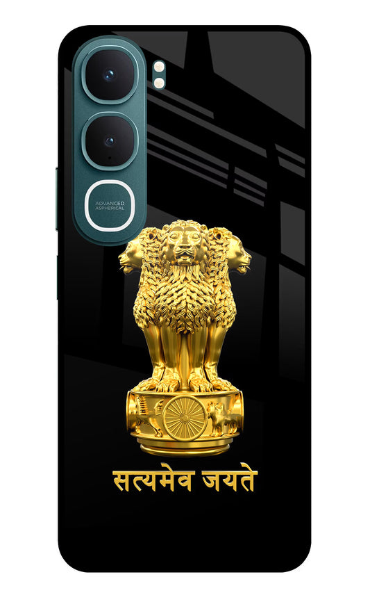 Satyamev Jayate Golden Vivo Y31 5G Glass Case