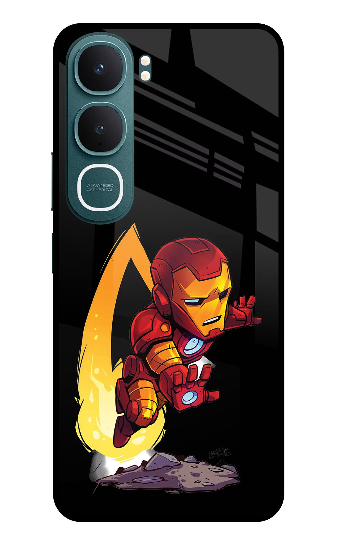 IronMan Vivo Y31 5G Glass Case Back Cover by Casekaro