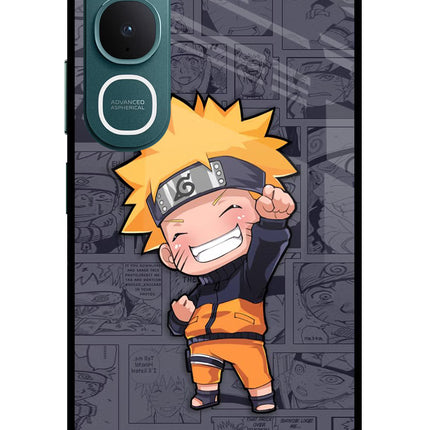 Chota Naruto Vivo Y31 5G Glass Case Back Cover by Casekaro