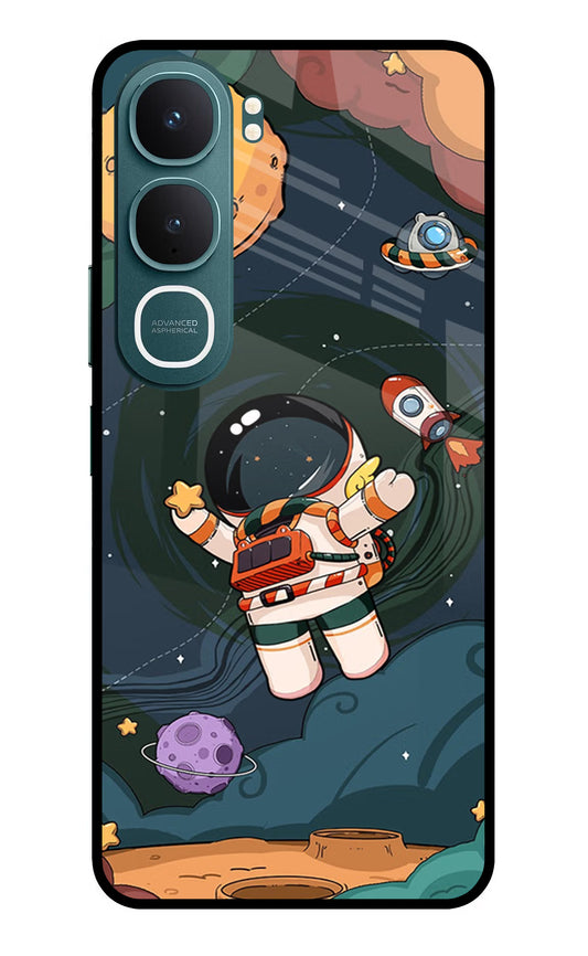 Cartoon Astronaut Vivo Y31 5G Glass Case