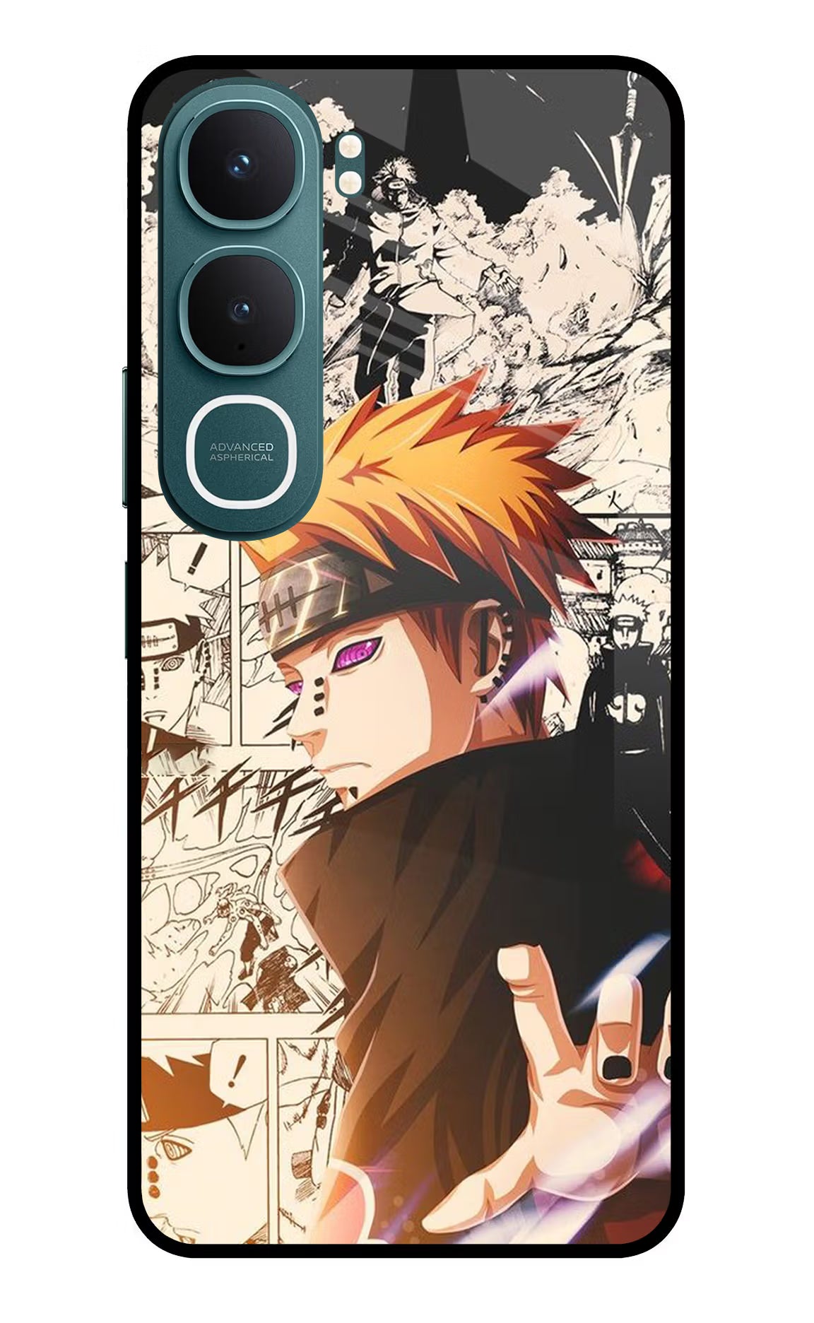 Pain Anime Vivo Y31 5G Glass Case