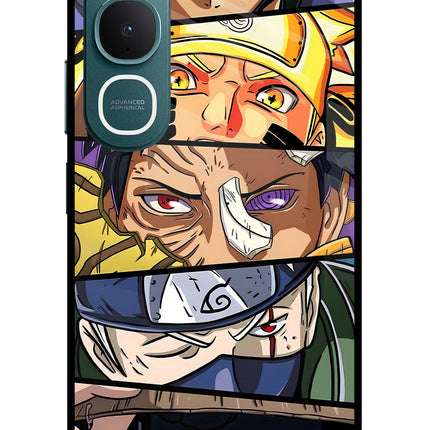 Naruto Character Vivo Y31 5G Glass Case Back Cover by Casekaro