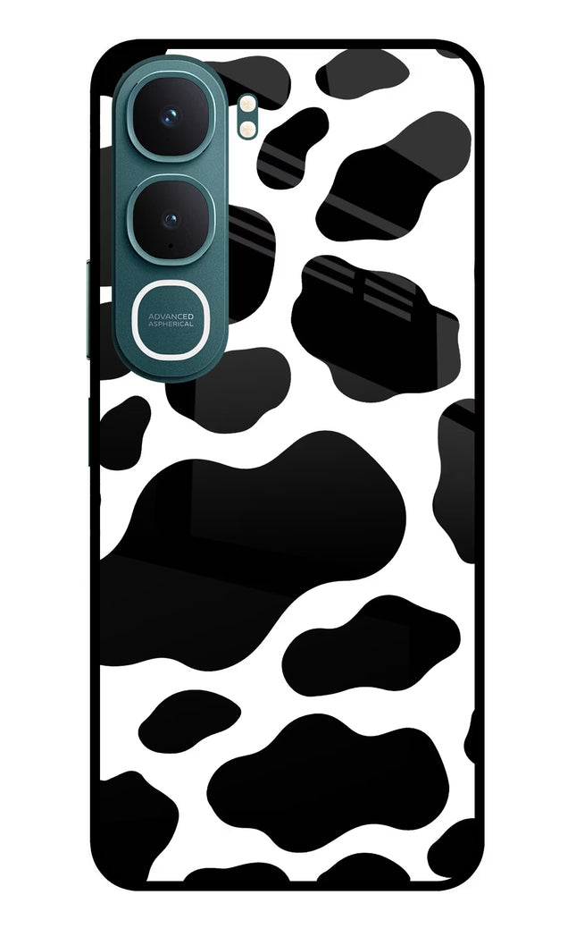 Cow Spots Vivo Y31 5G Glass Case Back Cover by Casekaro