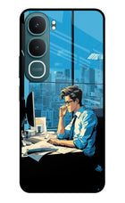 Focused Hustler (AI Generated) Vivo Y31 5G Glass Case