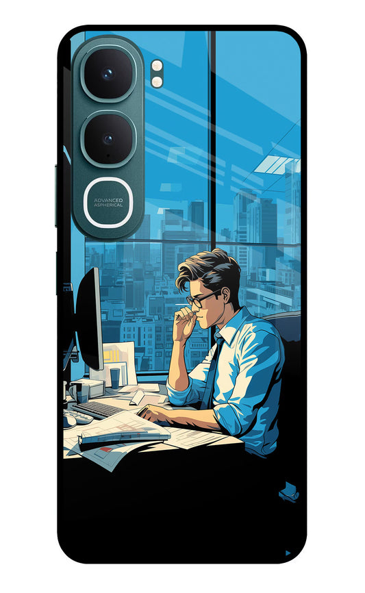Focused Hustler (AI Generated) Vivo Y31 5G Glass Case