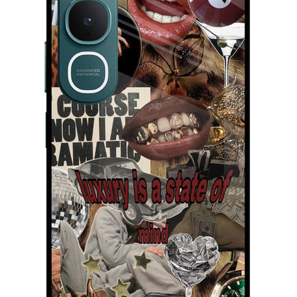 Luxury Vivo Y31 5G Glass Case Back Cover by Casekaro