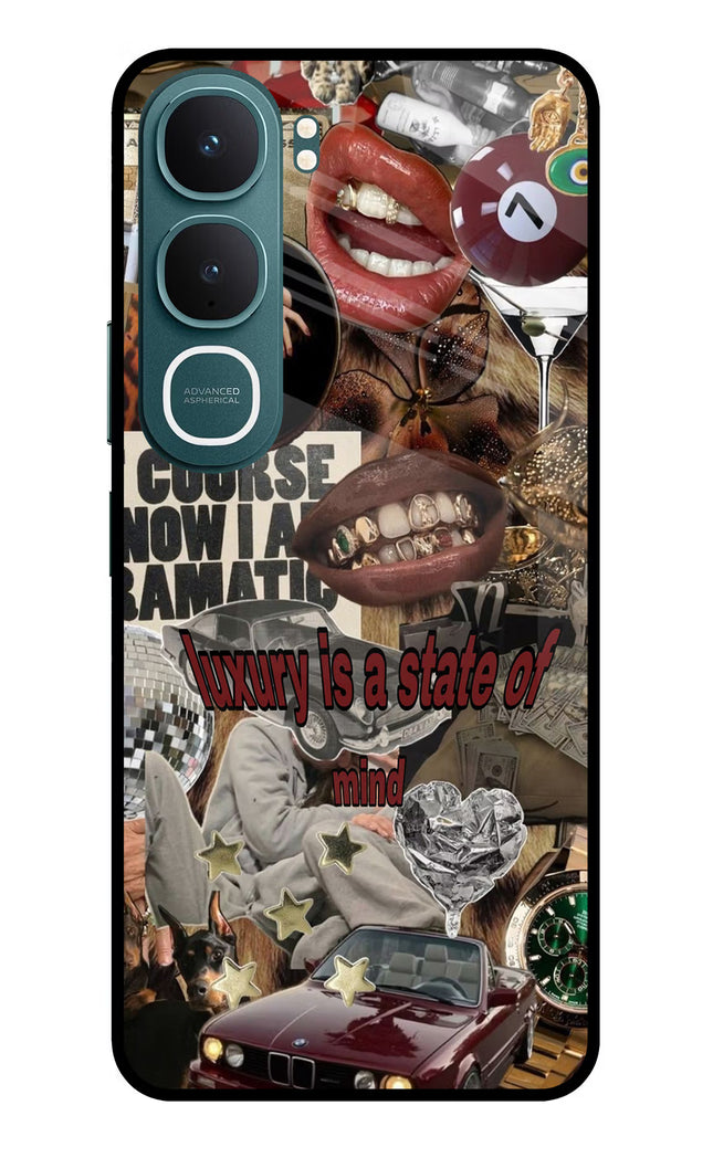 Luxury Vivo Y31 5G Glass Case Back Cover by Casekaro