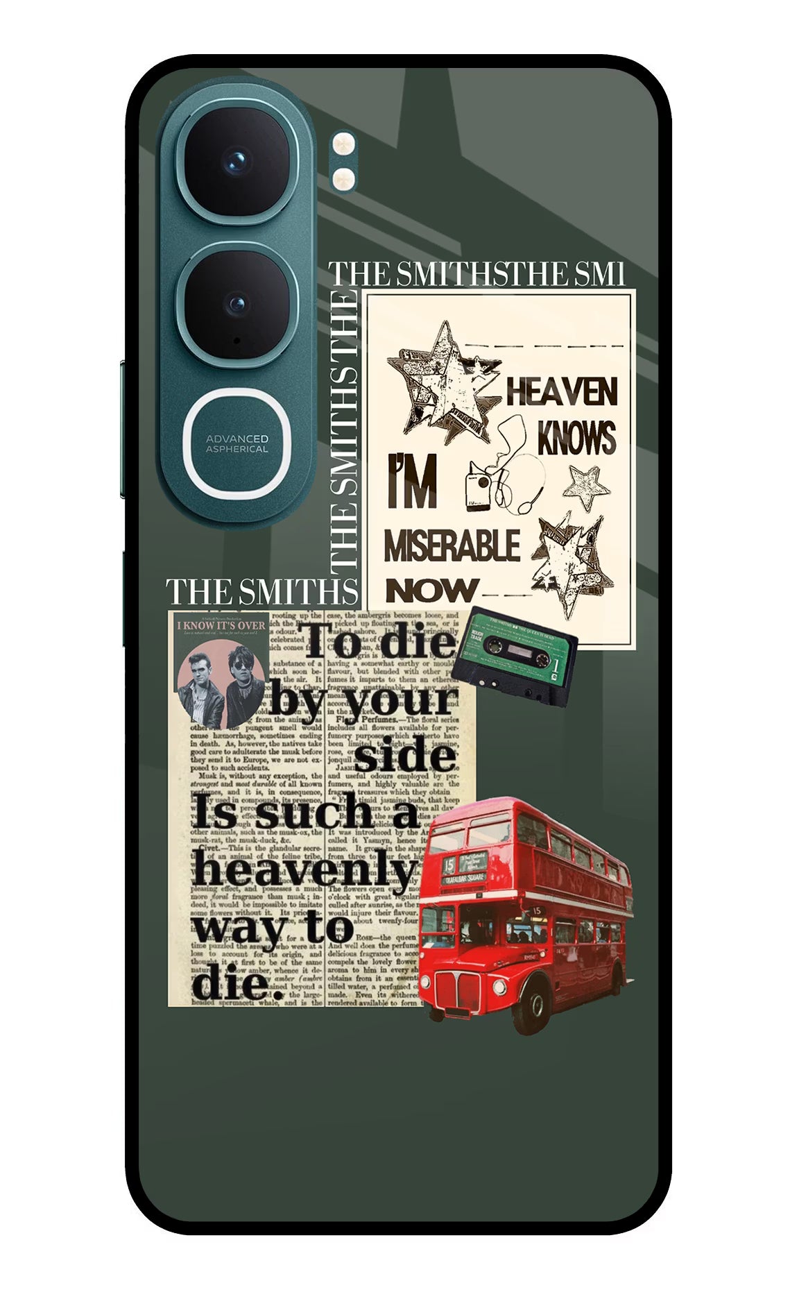 The Smiths Vivo Y31 5G Glass Case Back Cover by Casekaro