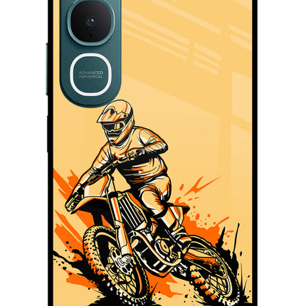 Off-Road Fury Vivo Y31 5G Glass Case Back Cover by Casekaro