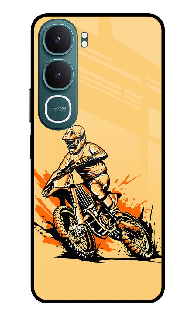 Off-Road Fury Vivo Y31 5G Glass Case Back Cover by Casekaro