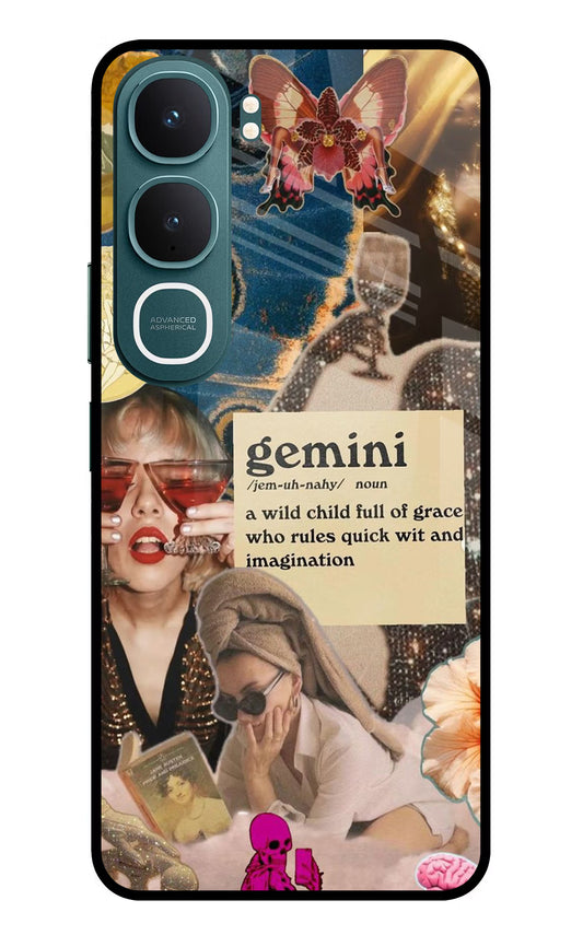 Gemini Zodiac Vivo Y31 5G Glass Case