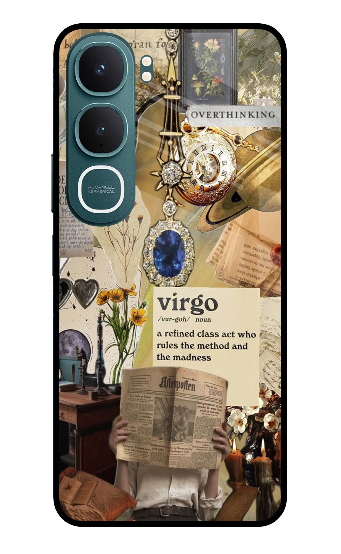 Virgo Zodiac Vivo Y31 5G Glass Case