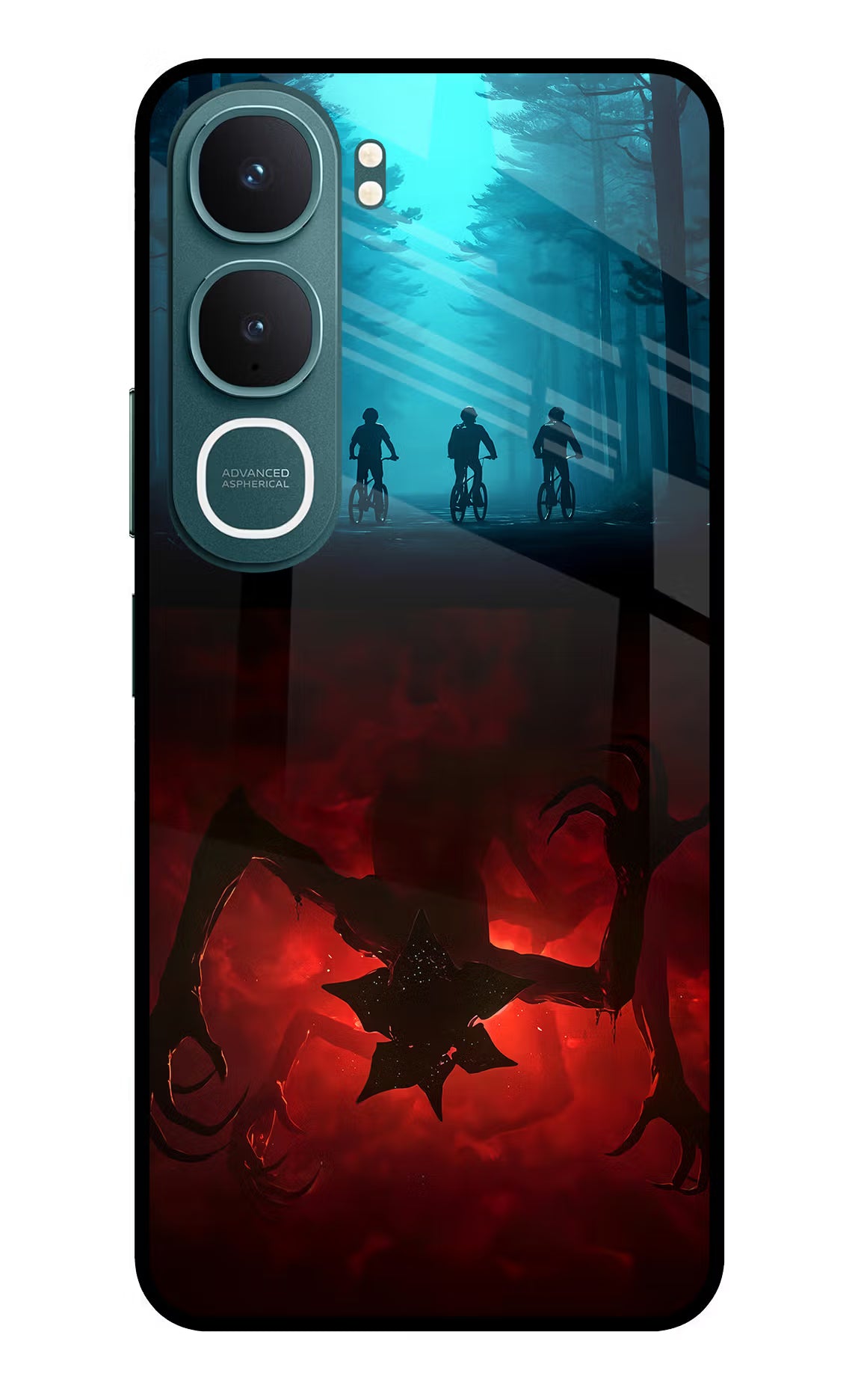 Ordinary Things Downside Up Vivo Y31 5G Glass Case Back Cover by Casekaro
