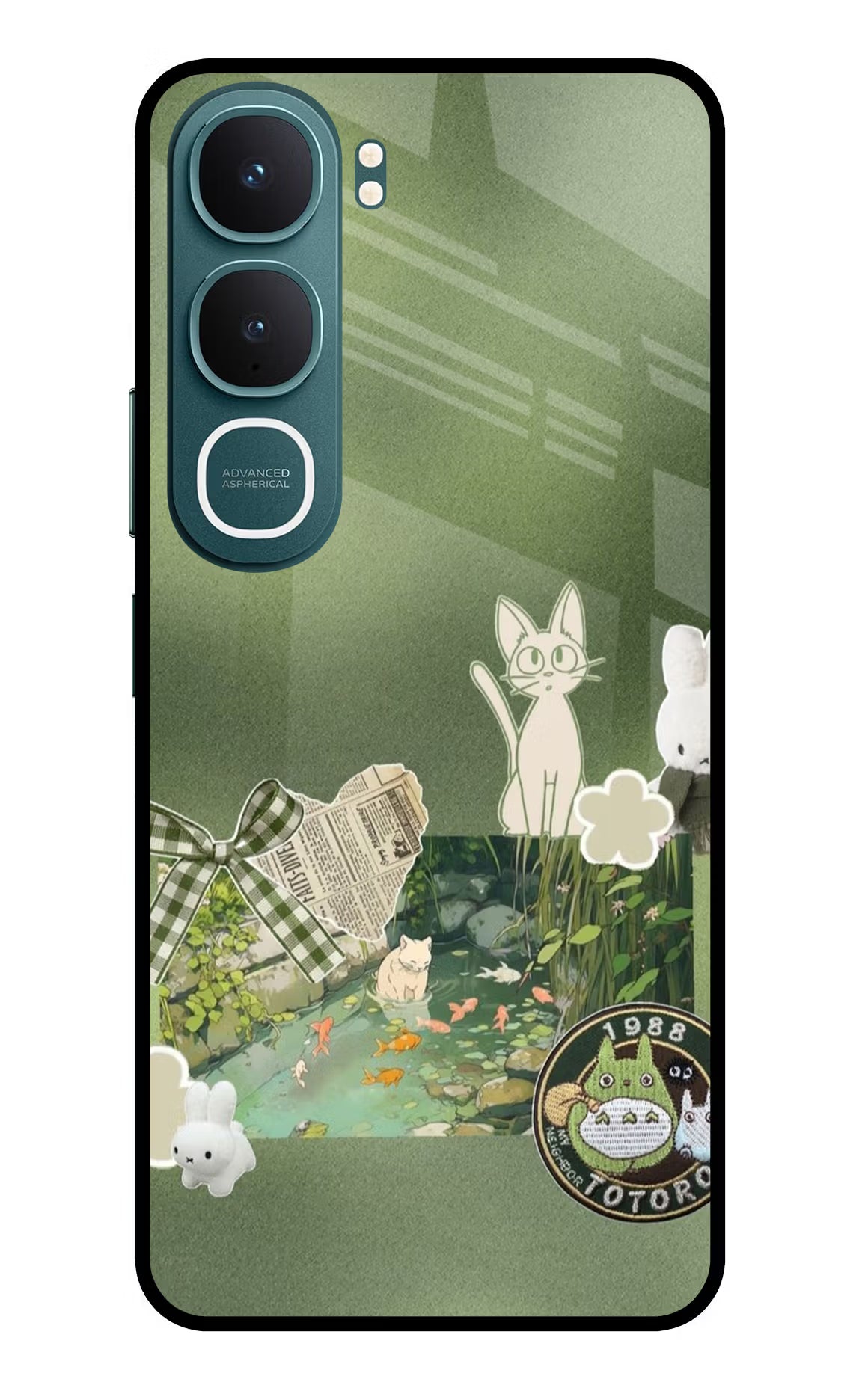Aesthetic anime Vivo Y31 5G Glass Case