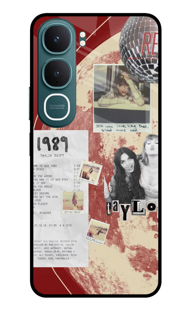 Taylor Swift Vivo Y31 5G Glass Case Back Cover by Casekaro