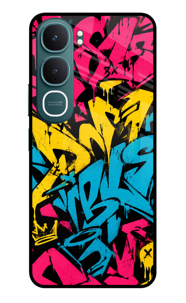 Graffiti Vibe Vivo Y31 5G Glass Case