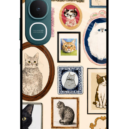 Mirror Cats Vivo Y31 5G Glass Case