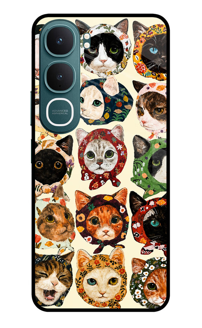 Cool Cat Vivo Y31 5G Glass Case