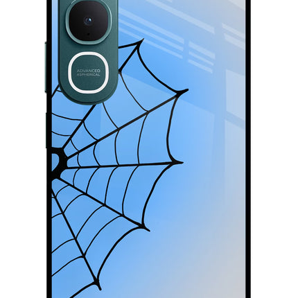 Blue Web Vivo Y31 5G Glass Case