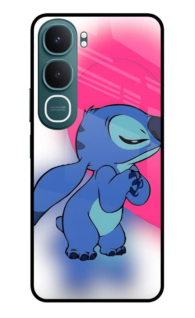 Stitch Hug Vivo Y31 5G Glass Case