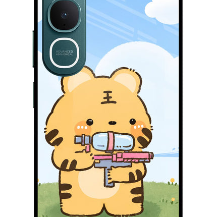 Tiger Treat Vivo Y31 5G Glass Case
