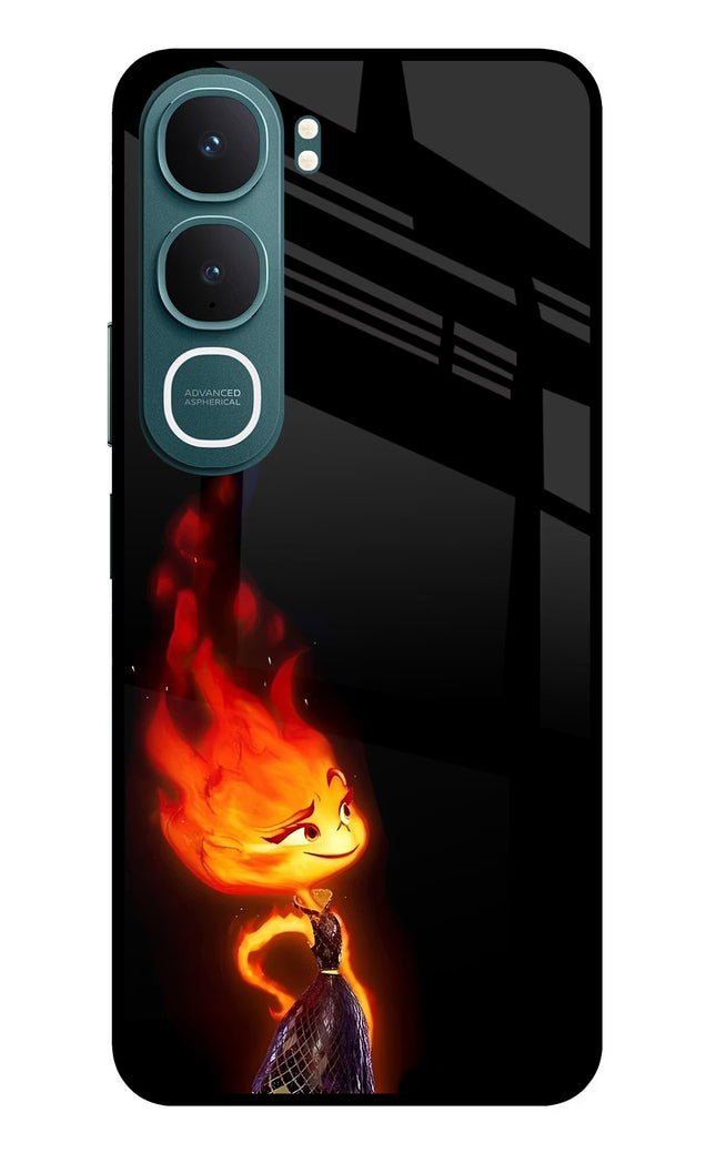Ember Flame Vivo Y31 5G Glass Case