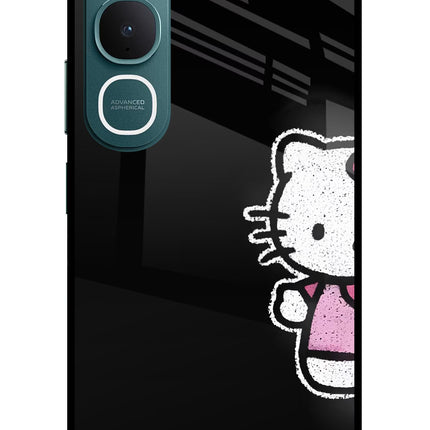 Kitty Charm Vivo Y31 5G Glass Case