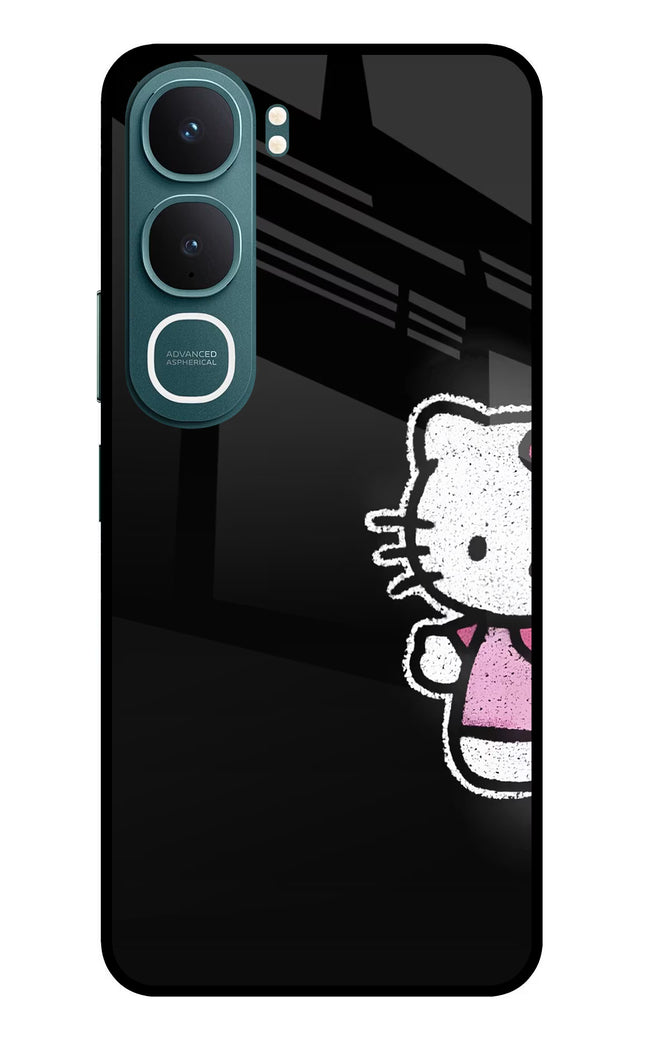 Kitty Charm Vivo Y31 5G Glass Case