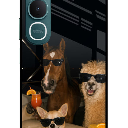 Party Squad Vivo Y31 5G Glass Case