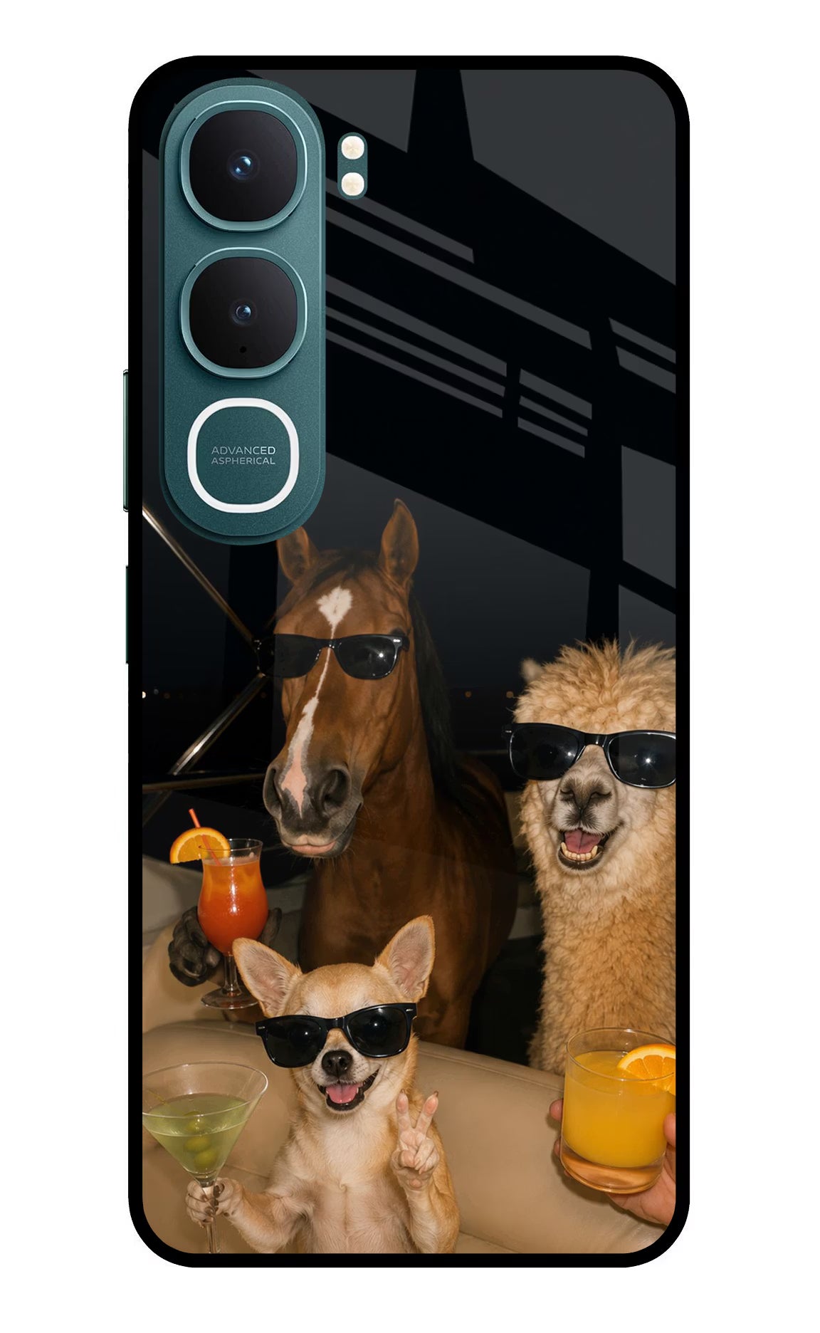 Party Squad Vivo Y31 5G Glass Case