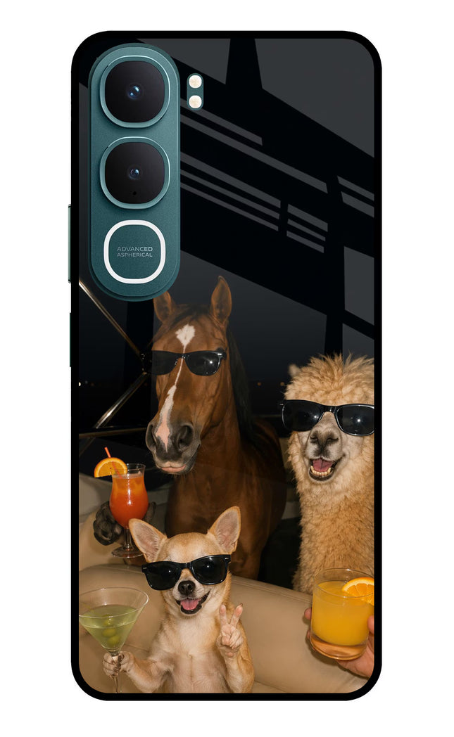 Party Squad Vivo Y31 5G Glass Case