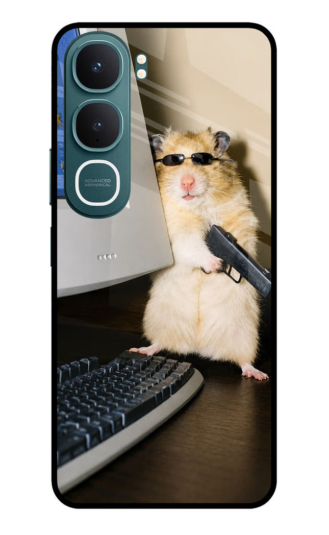Hacker Hamster Vivo Y31 5G Glass Case