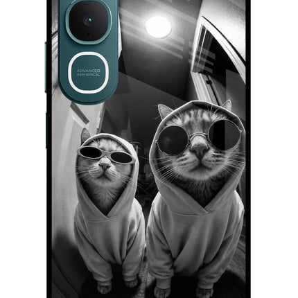 Hood Cats Vivo Y31 5G Glass Case